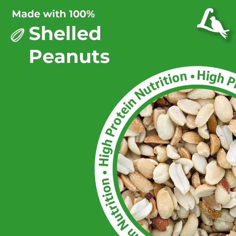 Lyric Peanut Pieces Wild Bird Seed 15 lb Bag - Shelled Peanuts Wild Bird Food for Outside Feeders - Attracts Titmice, Woodpeckers, Chickadees & More - Image 3