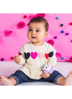 Bright Starts Bright Starts Rattle & Teethe Wrist Pals Toy, Unicorn & Llama, Newborn+, 2 Count  - Image 3