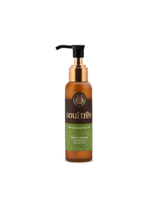 SOULTREE Revitalising Hair Oil With Amla & Brahmi For Thicker And Darker Hair 120Ml  - Image 2