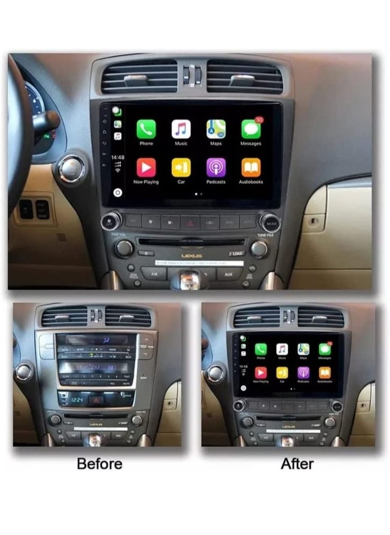 RAYMOS - Android Screen For Lexus IS250 IS300 IS200 IS220 IS350 2005 2006 2007 2008 2009 Car Radio Bluetooth carplay BT WIFI Touchscreen multimedia Support Apple Carplay Android Auto 4GB RAM - Image 1