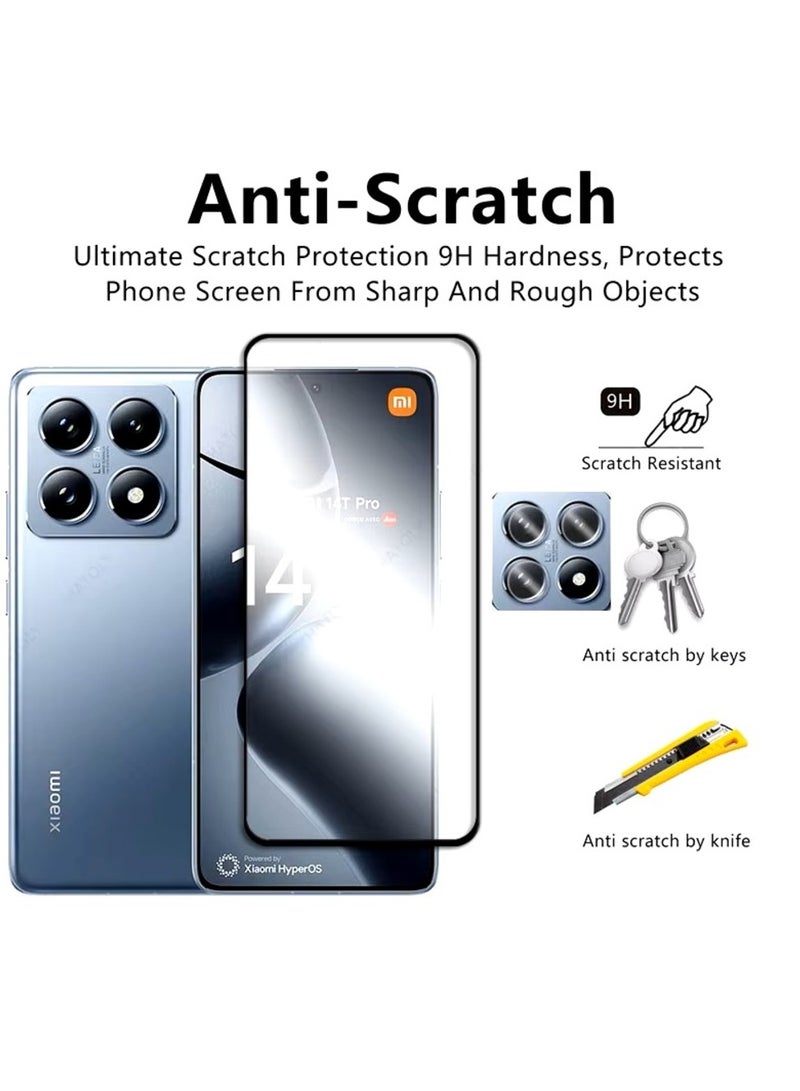 Screen Protector for Xiaomi 14T / Xiaomi 14T Pro Tempered Glass Screen Protector 9H Hardness Anti Fingerprint Scratch Resistance for Xiaomi 14T / 14T Pro - Image 2
