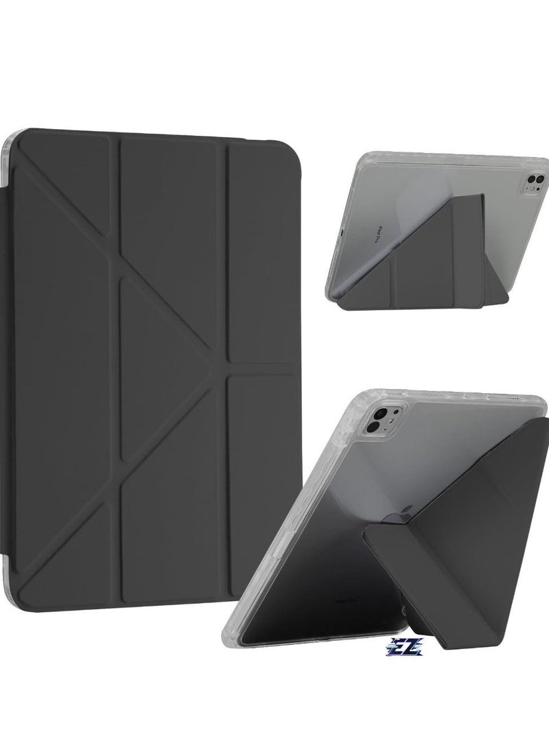 ELTRAZONE 2024 iPad Pro 11 Inch Case (5th Generation, M4) – Adjustable Stand, Pencil Holder, Auto Wake/Sleep, Supports Pencil Charging, Slim Protective Cover, Black - Image 1