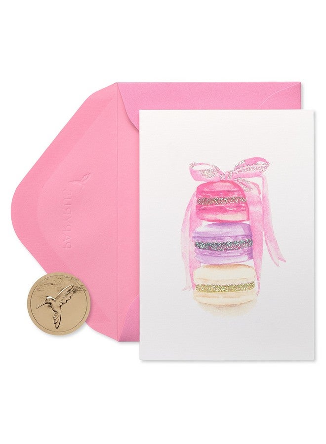 Papyrus Blank Cards With Envelopes, Stack Of Macarons (14-Count) - Image 1