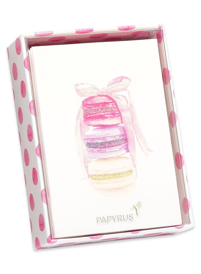 Papyrus Blank Cards With Envelopes, Stack Of Macarons (14-Count) - Image 5