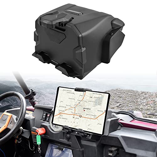 SAUTVS Tablet Holder Phone Mount with Storage Box for Polaris RZR XP 1000 XP 4 1000 20142018 Accessories Electronic Device GPS Phone Holder Tablet Mount with Storage Bin - Image 1