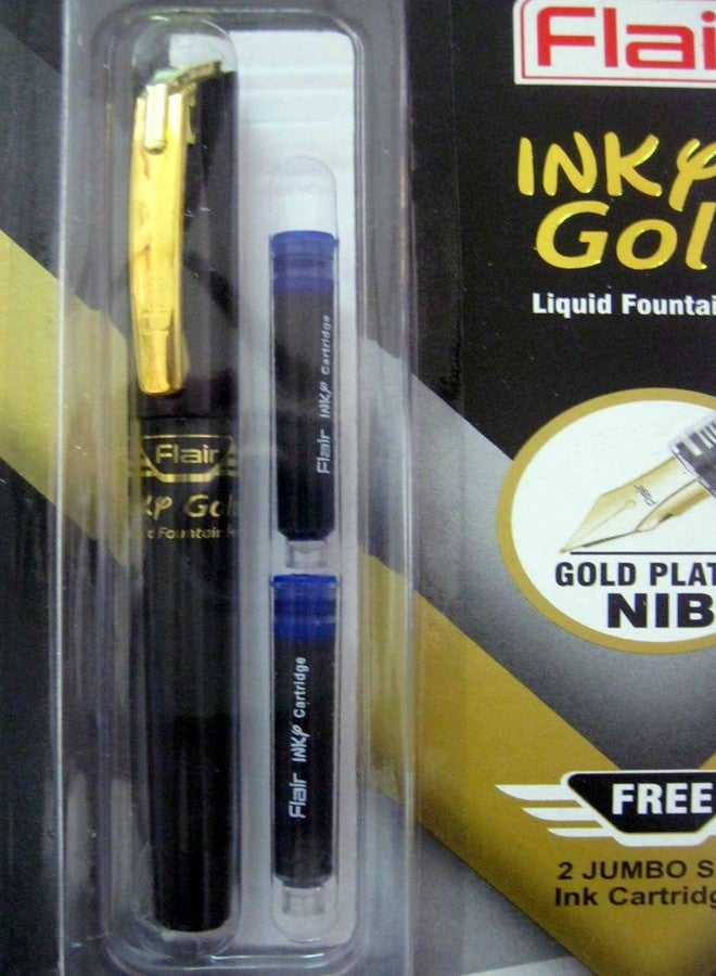 فلير قلم حبر سائل Flair Inky Gold - Image 2