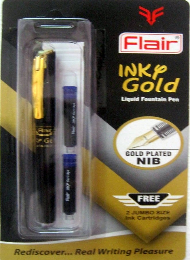 فلير قلم حبر سائل Flair Inky Gold - Image 1