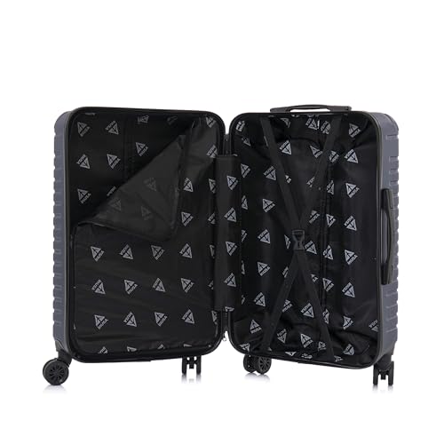 InUSA DEEP Luggage with GEL Handle | Spacious Traveling Suitcases, Travel Suitcase with Dual Spinner Wheels and Studs | 20 Inch Carry On Hardside Luggage | Blue - Image 4