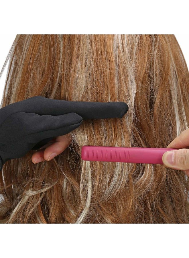 FALETO Professional Heat Resistant Gloves 3 Finger Mittens Protection Gloves for Barber Hair Styling Curling, Perming,Hair Straightening, Curling Wand and Flat Iron - Image 3