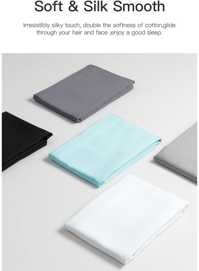 Mush Bamboo Pillow Cover Set of 2 | 100% Bamboo Pillow Cover for Hair and Skin | Breathable, Silky Soft and Cooling Envelope Pillowcases for Hot Sleepers & Night Sweats | 17"x27" (Dark Grey, King) - Image 4