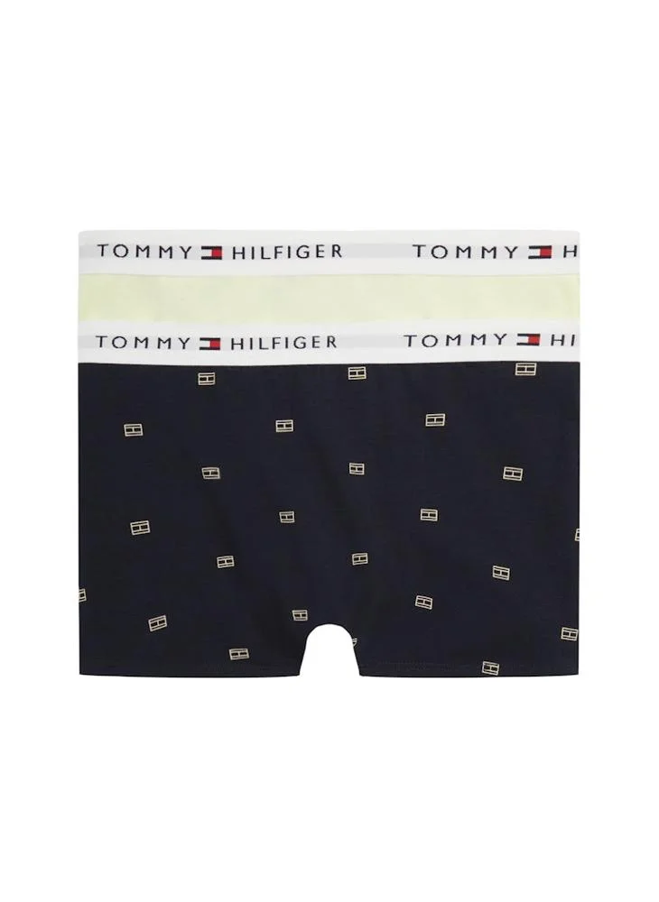 TOMMY HILFIGER Kids 2 Pack Signature Trunks