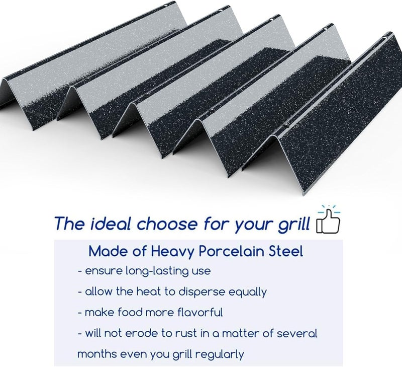 Utheer 7636 15.3 Inch Flavorizer Bars for Weber Spirit I & II & GS4 Spirit II 300 Series, Spirit E310 S310 E320 S320 E330 S330 Gas Grills with Front Control Knobs, Grill Parts for Weber 7636 Heat Tent - Image 4