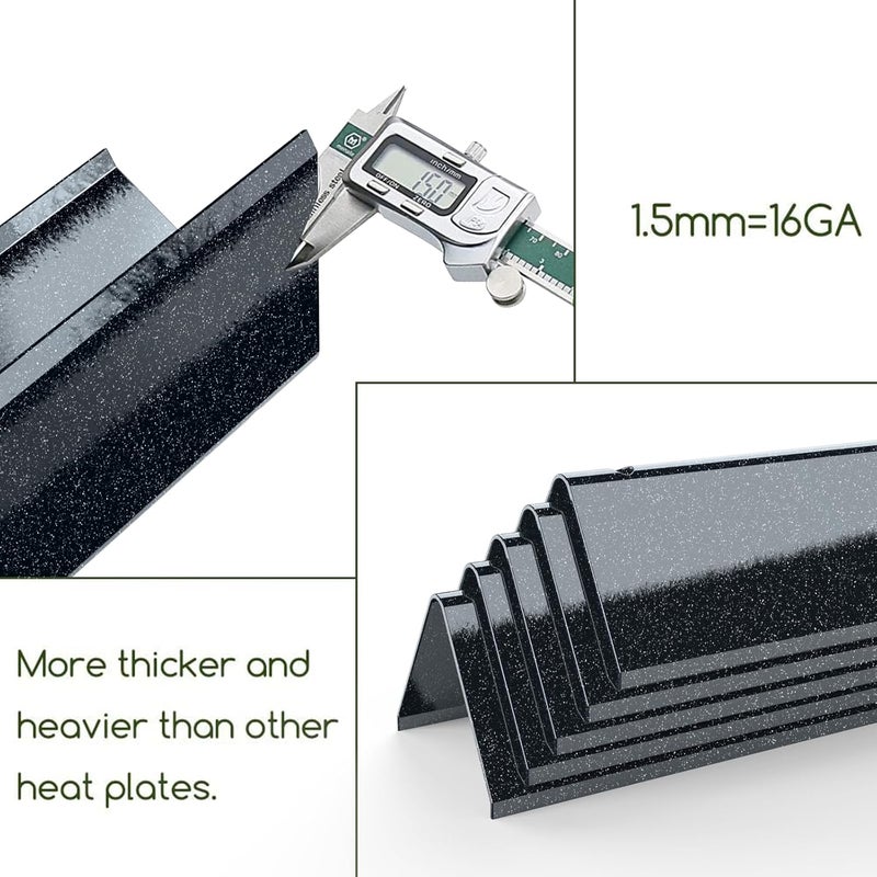 Utheer 7636 15.3 Inch Flavorizer Bars for Weber Spirit I & II & GS4 Spirit II 300 Series, Spirit E310 S310 E320 S320 E330 S330 Gas Grills with Front Control Knobs, Grill Parts for Weber 7636 Heat Tent - Image 3