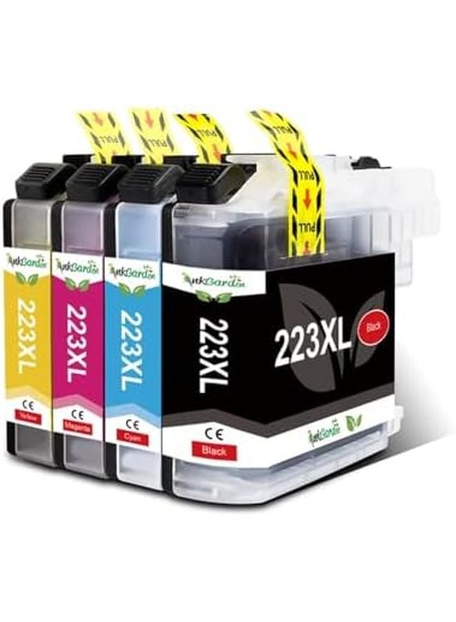 مجموعة خراطيش حبر LC223 XL متوافقة، 4 قطع، للطابعات DCP J562DW، J4120DW، MFC J480DW - Image 2