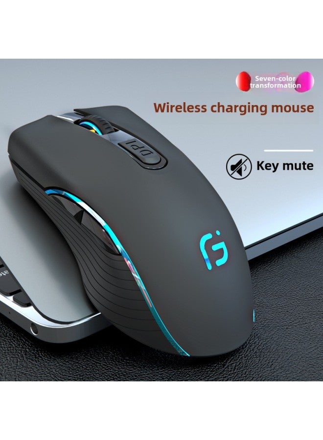 Digital Computer/optical Mouse/optical Mouse - 1600 Dpi Resolution 3 ons Usb Interface Suitable For Laptop Desktop-Color:Elegant Black Single-mode 2.4g Charging Version - Image 1