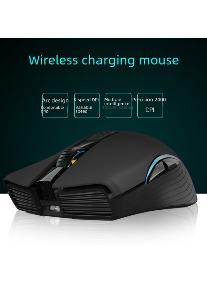 Digital Computer/optical Mouse/optical Mouse - 1600 Dpi Resolution 3 ons Usb Interface Suitable For Laptop Desktop-Color:Elegant Black Single-mode 2.4g Charging Version - Image 5