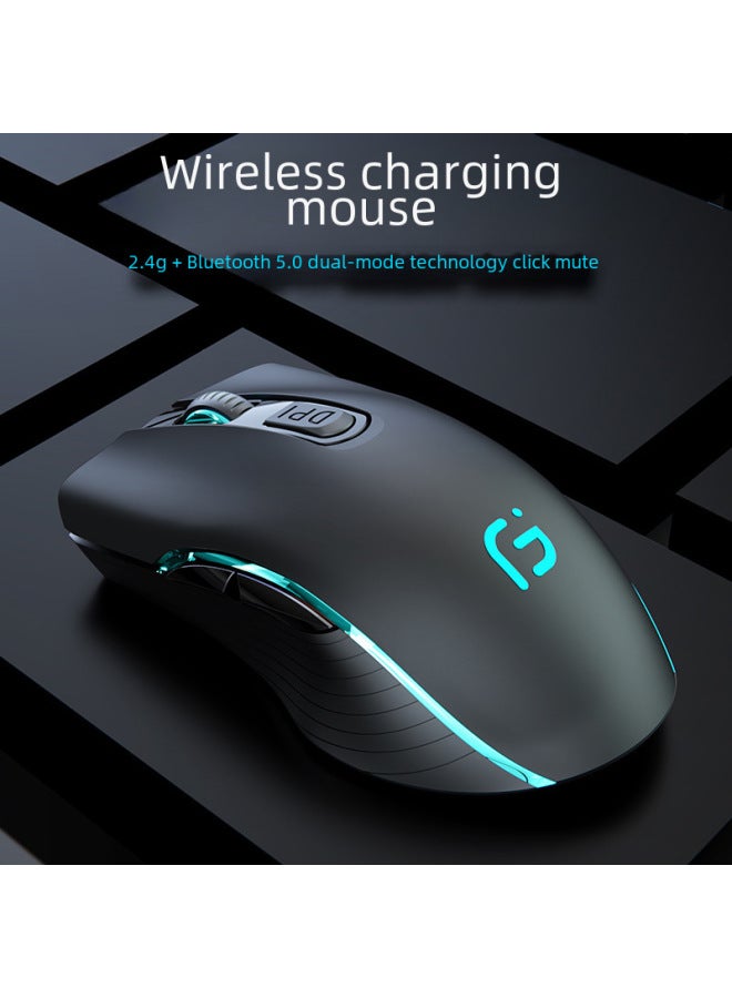 Digital Computer/optical Mouse/optical Mouse - 1600 Dpi Resolution 3 ons Usb Interface Suitable For Laptop Desktop-Color:Elegant Black Single-mode 2.4g Charging Version - Image 2