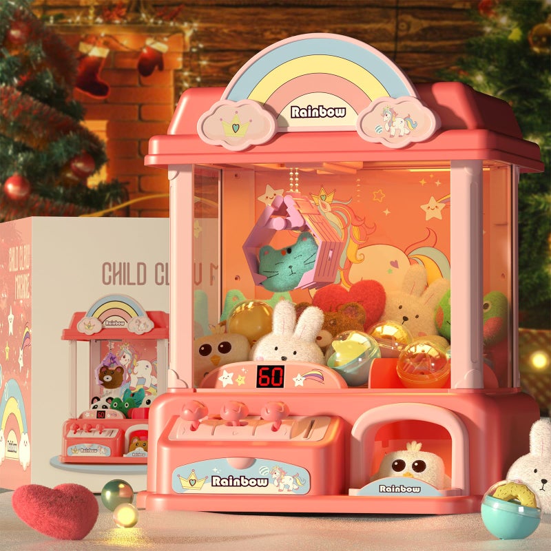 DOLIVE Claw Machine for Kids,Unicorns Toys for Girls Age 4 5 6 7 8 9 10+, Electronic Arcade Game Machine with Music, Pink Mini Vending Machine - Image 4