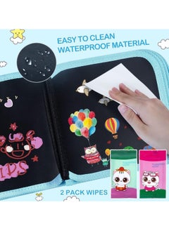 Mumoo Bear Erasable Drawing Pad for Kids,Toddler Toys for 3 to 8 Year Old Boys Girls,Reusable Drawing Book 12 Colored Pens Kids Travel Toys Learning Educational Toys Toddler Birthday Gifts  - Image 2