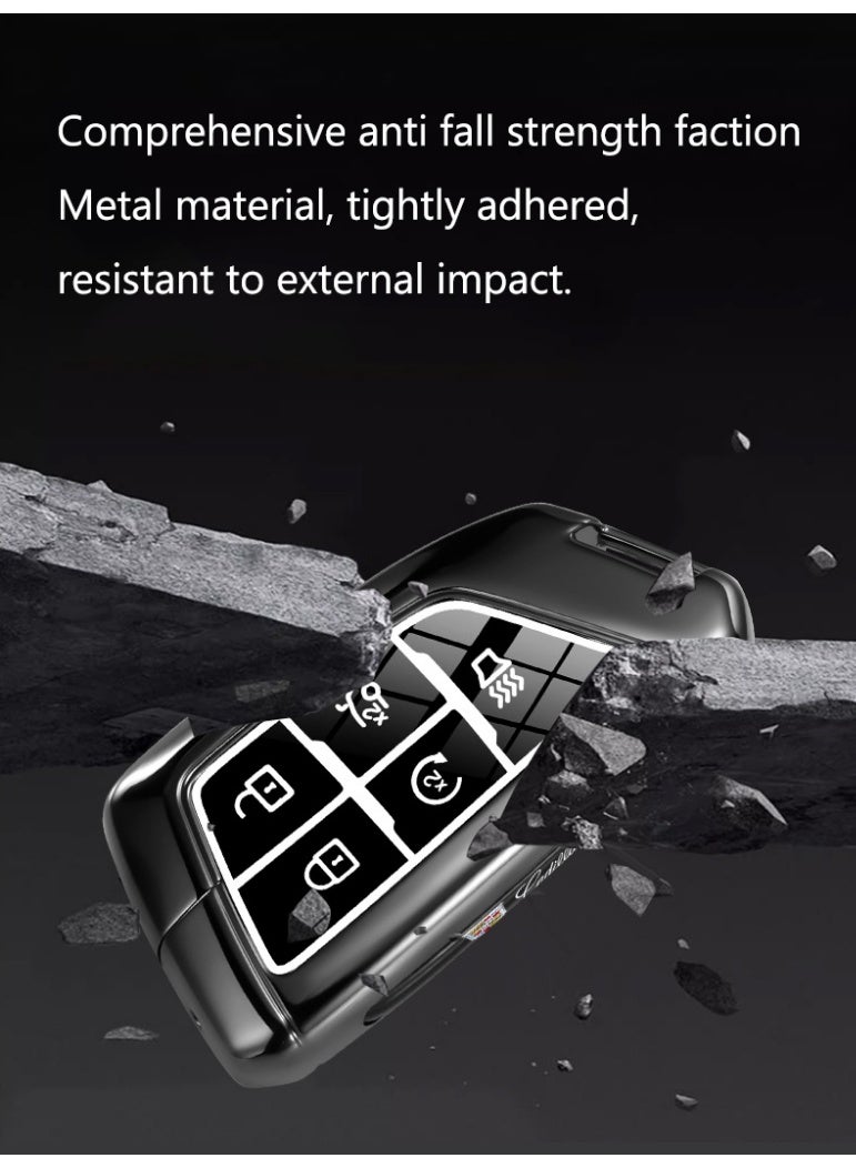 Cadillac Advanced car key protection case suitable for Cadillac XT5, XT6, CT6, XT4, XT, SCT5, ATSL high-end car key metal shell case - Image 5