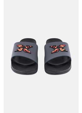 RBX Men Brand Logo Slip On Slides, Multicolor  - Image 4