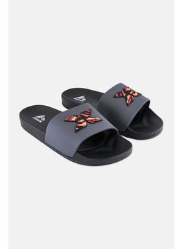 RBX Men Brand Logo Slip On Slides, Multicolor  - Image 1