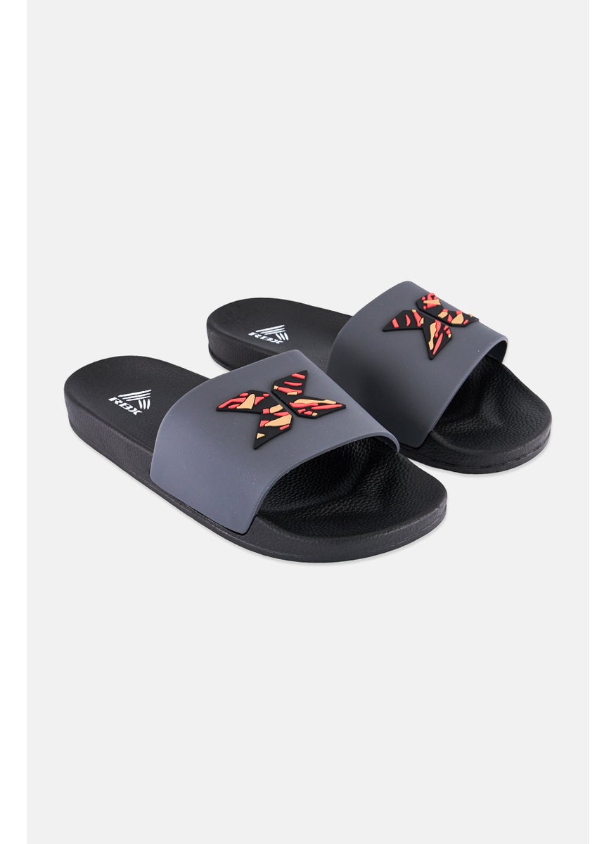 RBX - Men Brand Logo Slip On Slides, Multicolor - Image 1