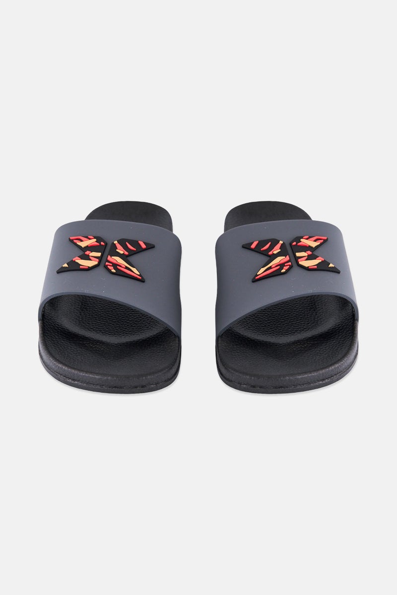 RBX Men Brand Logo Slip On Slides, Multicolor  - Image 4