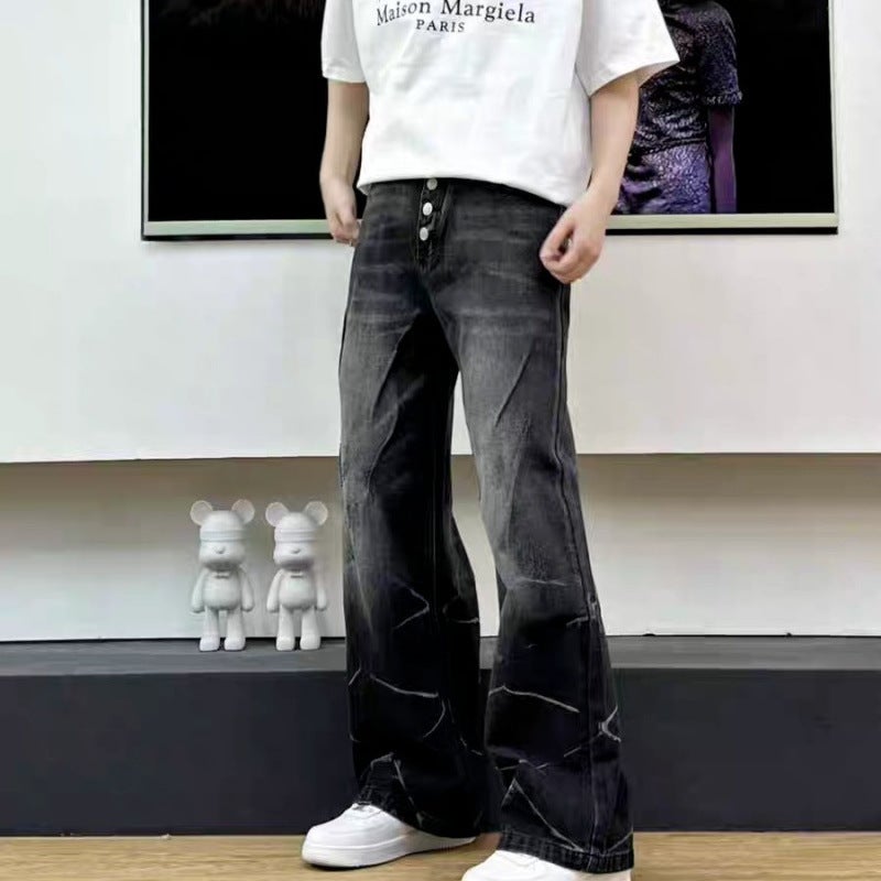 Unisex Casual Daily Denim Jeans - Image 2