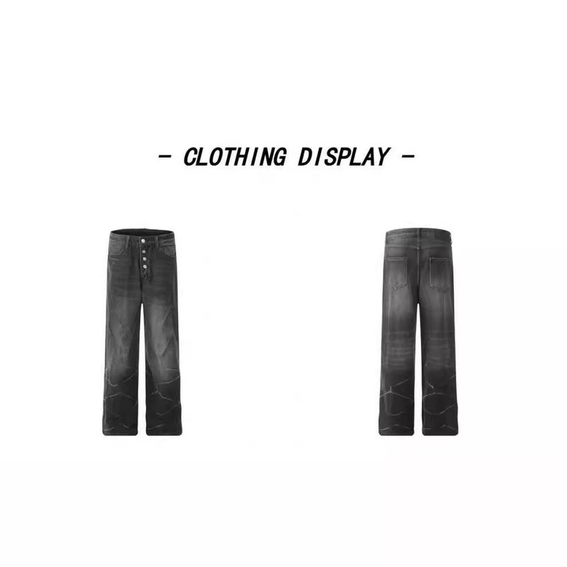 Unisex Casual Daily Denim Jeans - Image 4