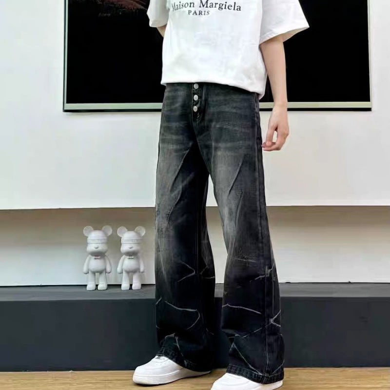 Unisex Casual Daily Denim Jeans - Image 1