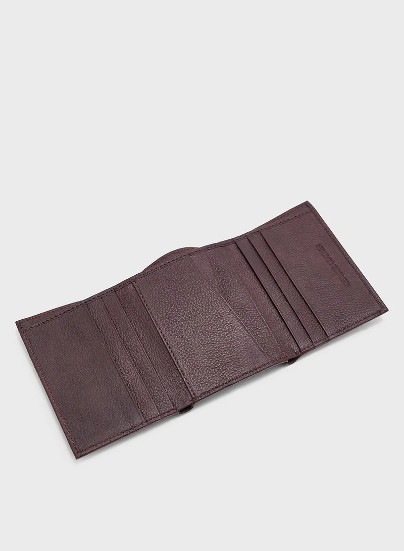 Robert Wood Genuine Leather Tri Fold Wallet