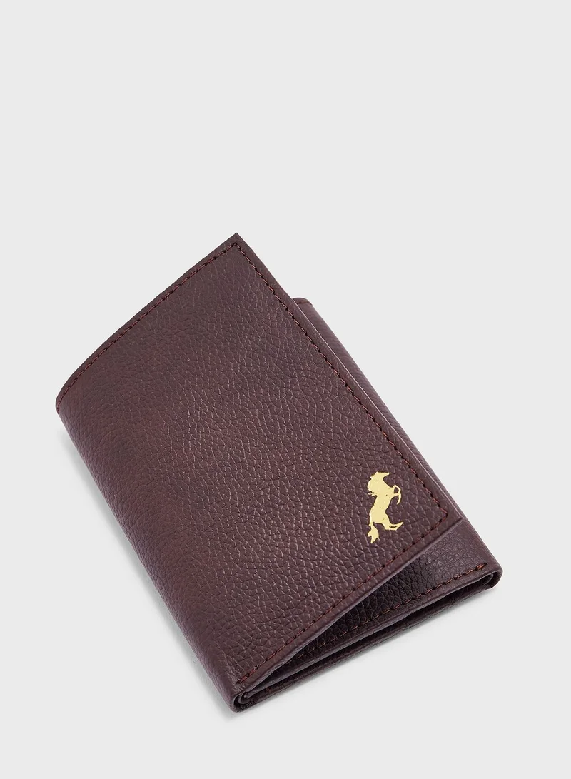 Robert Wood Genuine Leather Tri Fold Wallet