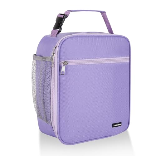 Lovoeo Lunch box Lunch bag for men women Insulated Lunchbox Lunch bags for Work Picnic Travel (Purple) - Image 1