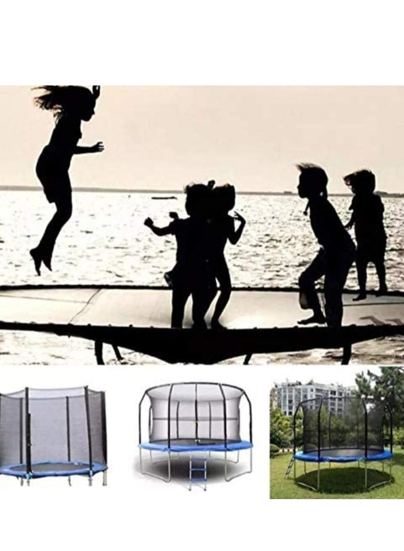 8ft trampoline with heavy duty frame and safety net for a fun and safe time  - Image 3