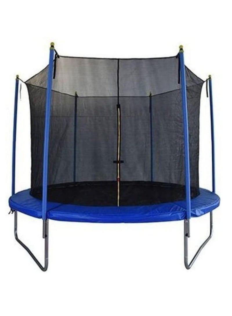 8ft trampoline with heavy duty frame and safety net for a fun and safe time  - Image 2