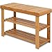 Pipishell Bamboo Shoe Rack Bench, 3-Tier Shoe Shelf Organizer Holds up to 220 lbs, Entryway Storage Bench Ideal for - Image 2