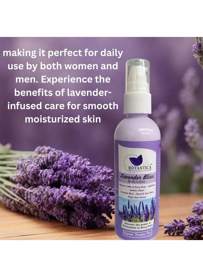 BOTANTICA Lavender Body Lotion for Women & Men, 100 ml| Smooth, Non-Greasy Formula| Up to 8 Hours Intense Moisturization|For Smooth & Moisturized Skin| Suitable for All Skin Types - Image 4