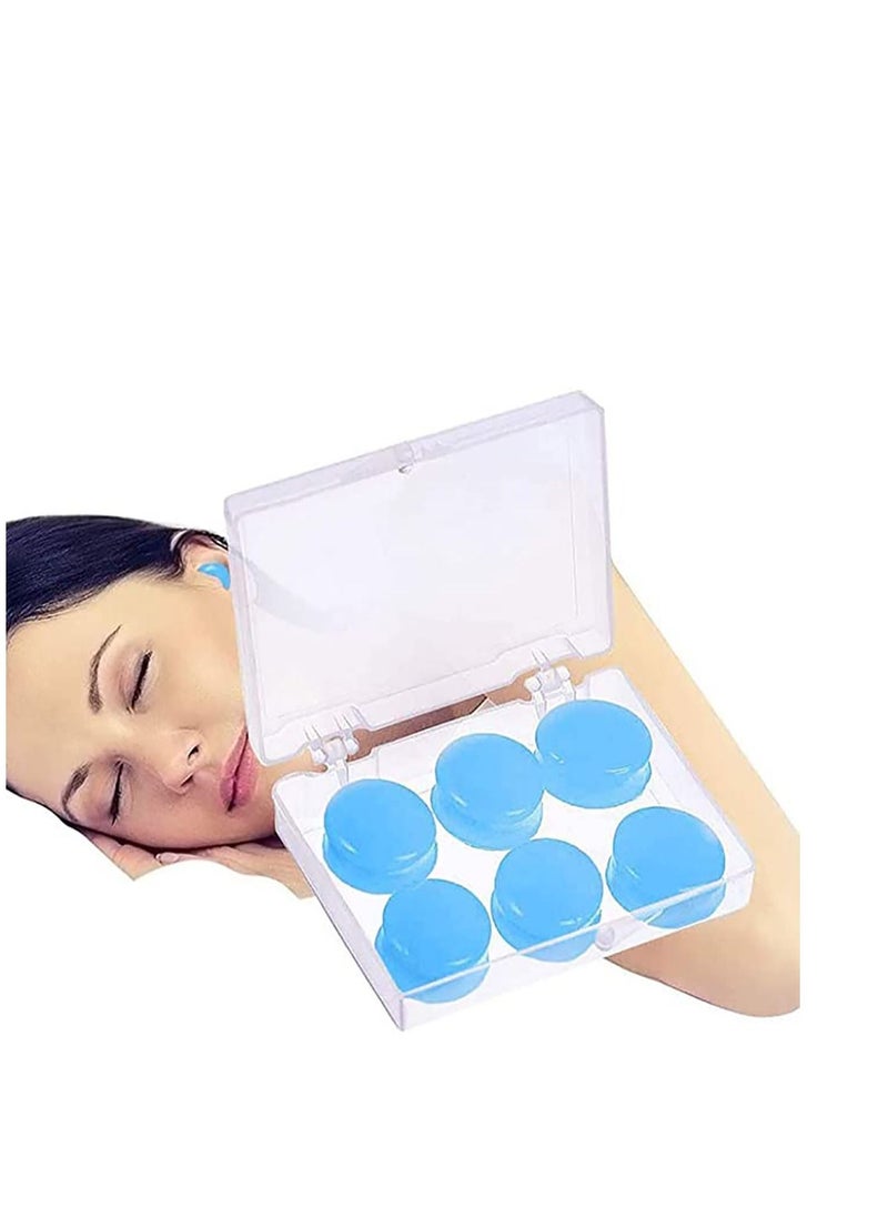 SYOSI - Sleep Earplugs, Silicone Earplugs, Sleep Earplugs with High Decibel Noise Protection Waterproof Earplugs for Sleep Learning Swimming and Cancelling Noise - Image 1
