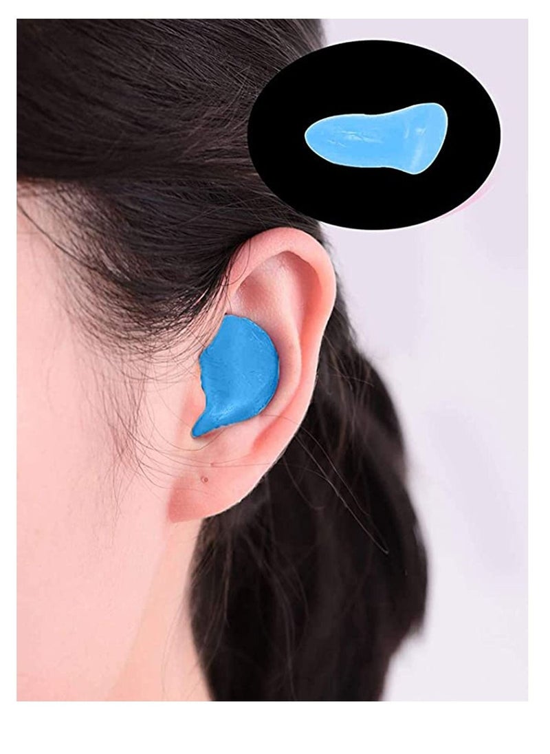 SYOSI - Sleep Earplugs, Silicone Earplugs, Sleep Earplugs with High Decibel Noise Protection Waterproof Earplugs for Sleep Learning Swimming and Cancelling Noise - Image 1