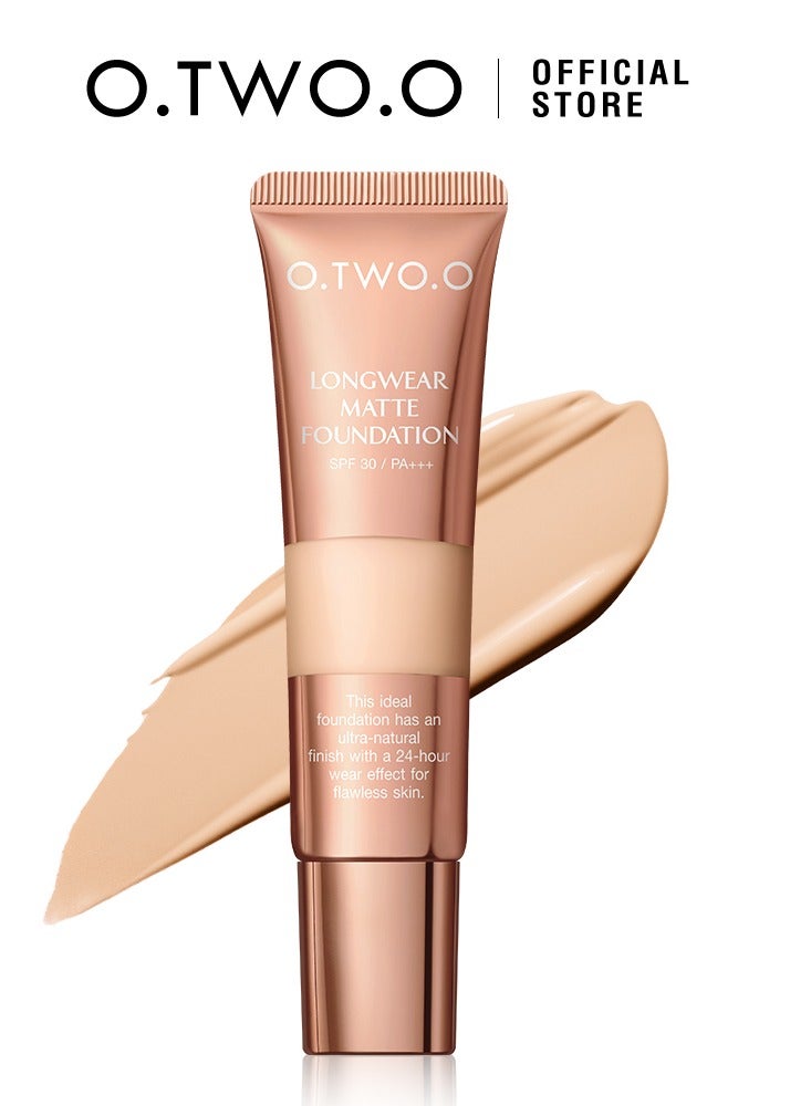 O.TWO.O Long-lasting Matte Foundation with SPF30 - No. N220 - Image 1