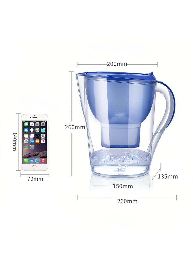 Bukela Water Filter Jug 2.8L, Compact Design with Slider Lid, 200L Long-Lasting Capacity, Removes Chlorine, Rust, Heavy Metals & Impurities, BPA-Free Drinking Water Pitcher with Maxfor+ Cartridge - Image 4