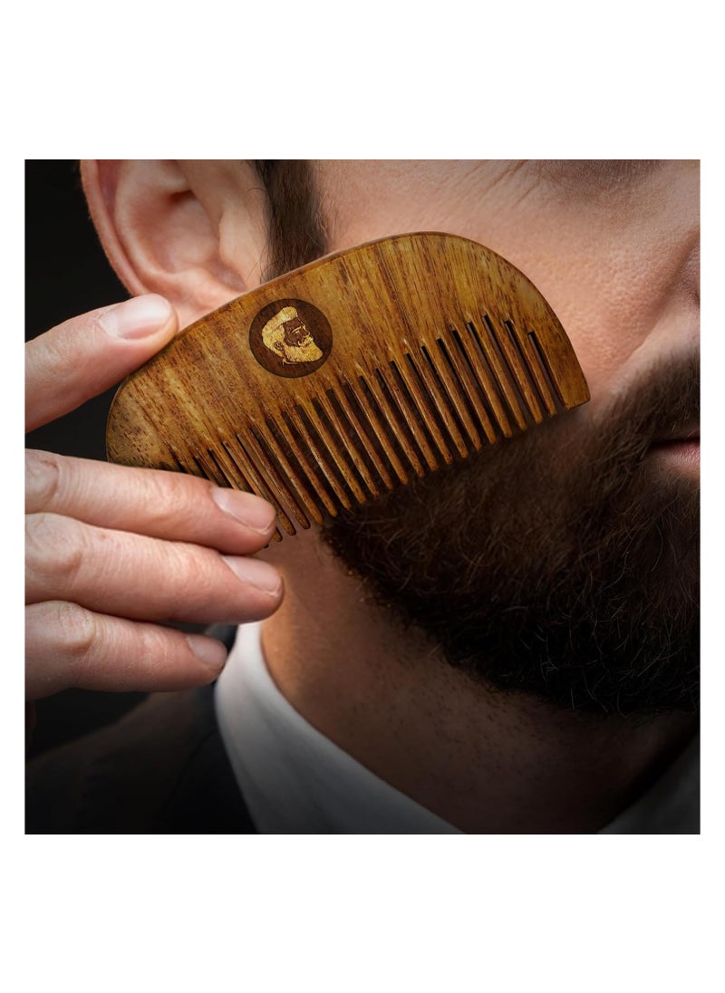 BEARDO - Compact Wooden Comb, Small - Image 1