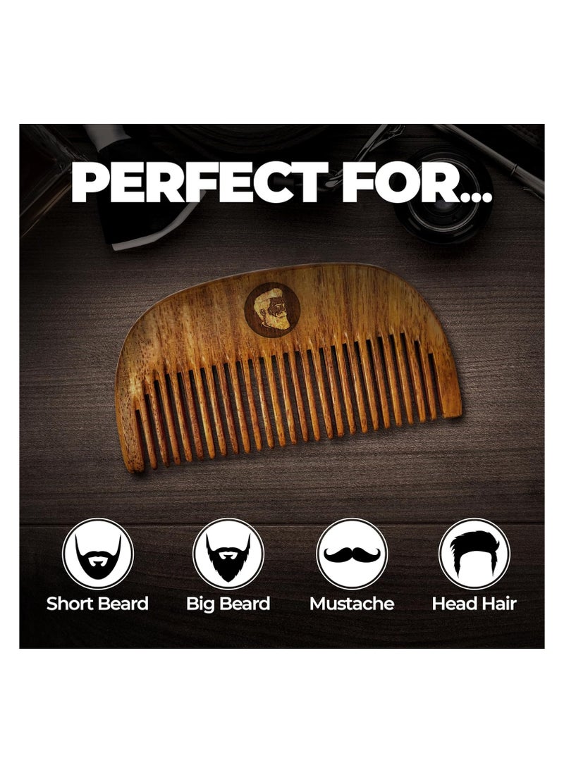 BEARDO - Compact Wooden Comb, Small - Image 1
