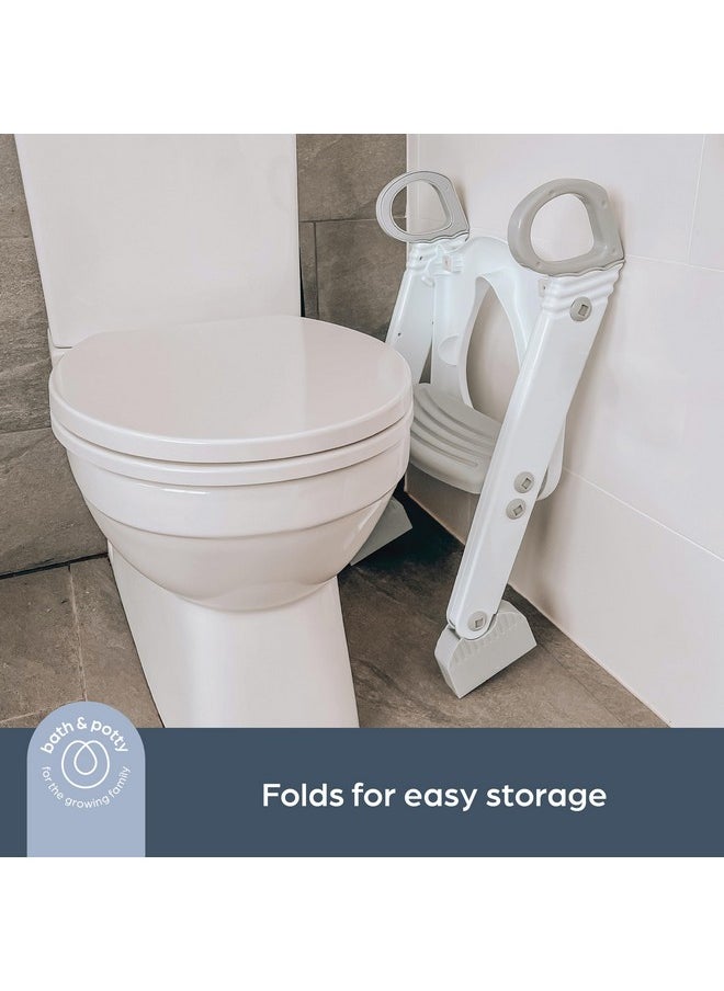 dreambaby Dreambaby Toddler Toilet Seat with Steps - Adjustable Potty Seat with Steps & Splash Guard, Potty Seat with Ladder, Ergonomic Handles, Non-Slip Pads, Fits Most Toilets,Potty Training Seat Potty Ladder  - Image 3