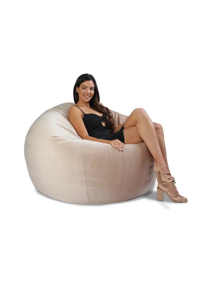 Comfy كيس فول كلاسيكي مريح كبير الحجم مخملي كريمي ناعم ورقيق مع حشوة الفاصوليا البكر النطاطة  - Image 1