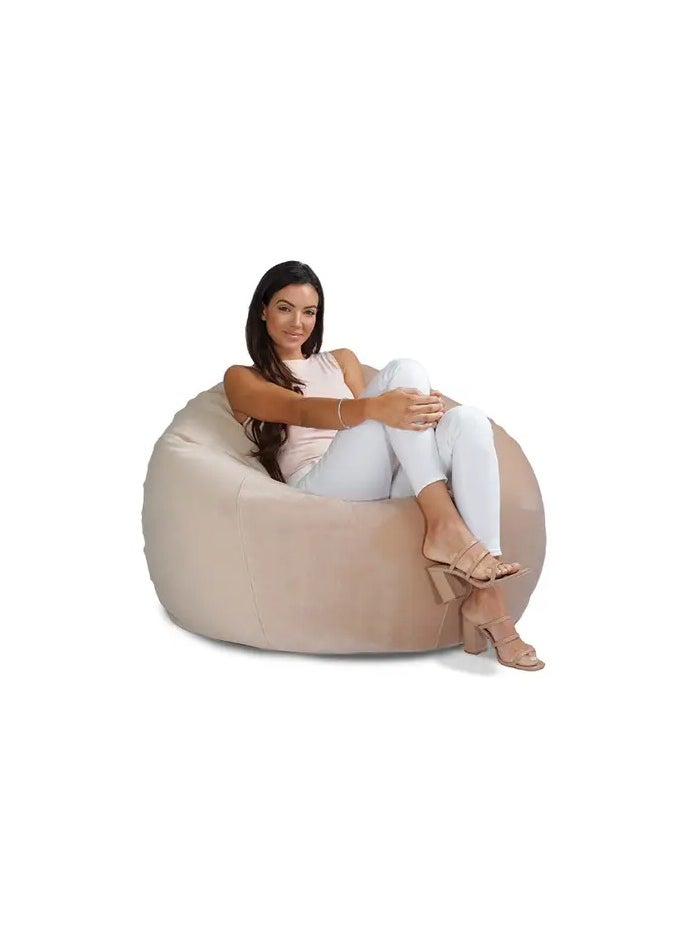 Comfy كيس فول كلاسيكي مريح كبير الحجم مخملي كريمي ناعم ورقيق مع حشوة الفاصوليا البكر النطاطة  - Image 2