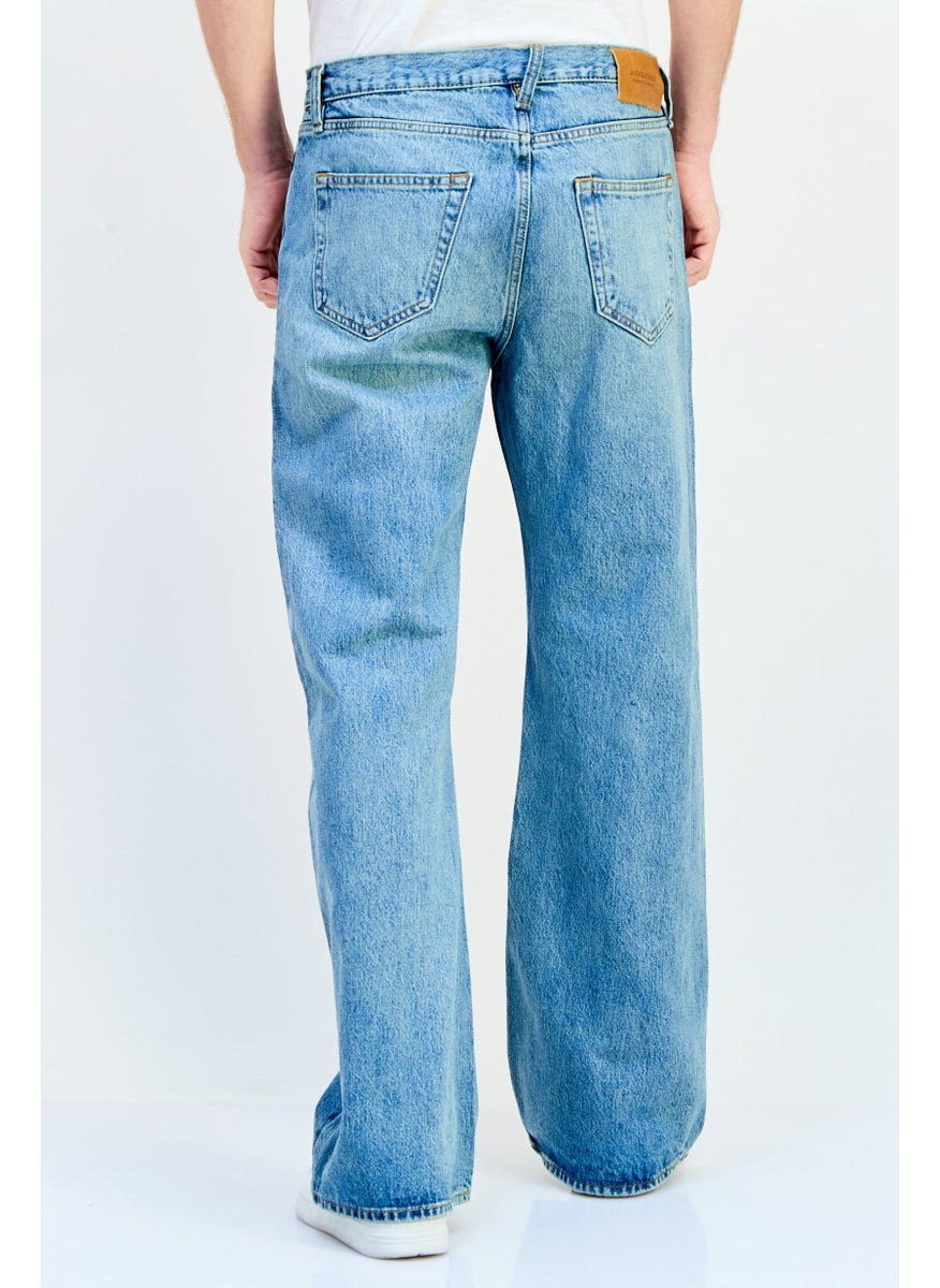 Jack Jones Men Regular Fit Washed Denim Jean, Blue  - Image 2