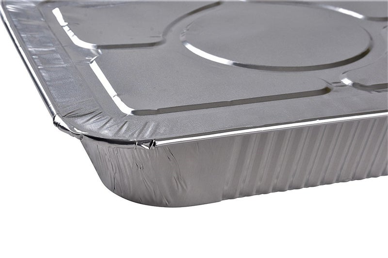 Mr. Miracle Aluminum Lids for Half Size 9x13 Foil Steam Pans. Pack of 30 - Image 3