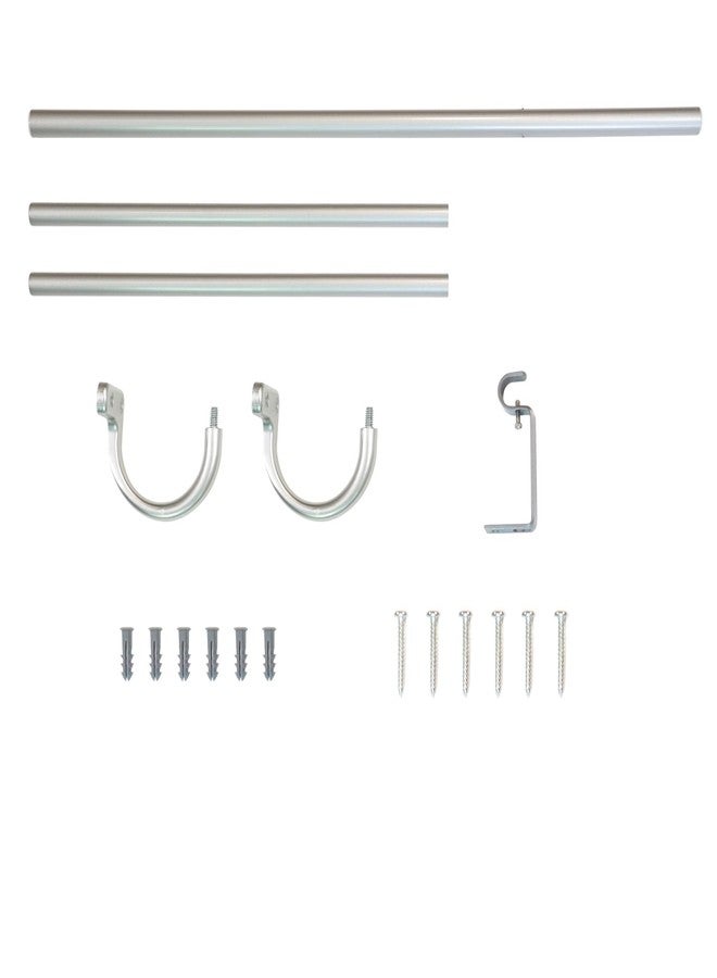 Decopolitan Rolando 5/8" Room Darkening Rod Set 28-48" White - Image 5